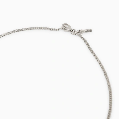 Shop Emanuele Bicocchi 925 Silver Rose And Pearl Necklace