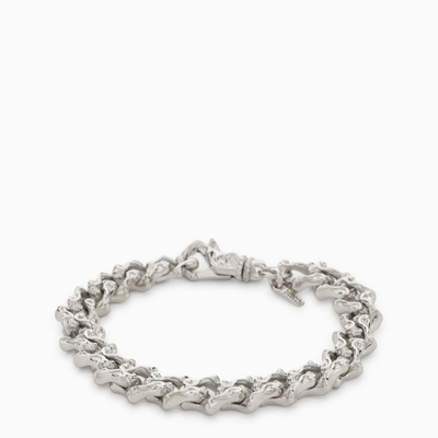Shop Emanuele Bicocchi Silver 925 Chain Bracelet With Arabesques