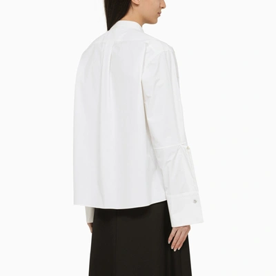 Shop Jil Sander White Cotton Shirt With Details