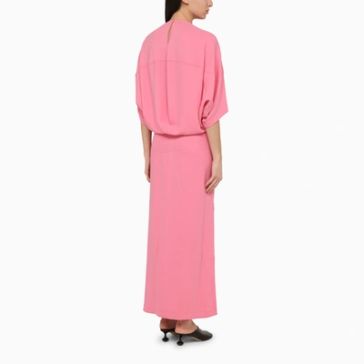 Shop Stella Mccartney Stella Mc Cartney Pink Viscose Long Dress