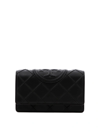 Shop Tory Burch Fleming Soft Wallet With Chain