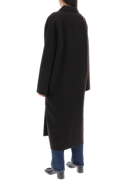 Shop Totême Toteme Oversized Double Breasted Wool Coat