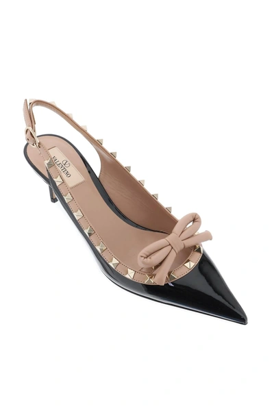 Shop Valentino Garavani Rockstud Slingback Pumps