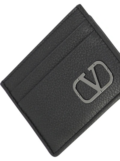 Shop Valentino Garavani V Logo Type Card Holder