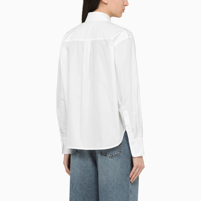 Shop Victoria Beckham White Cotton Shirt