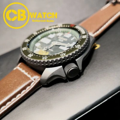Pre-owned Seiko 5 Sports Street Fighter V Guile Green Dial Limited Edition Watch Srpf21k1
