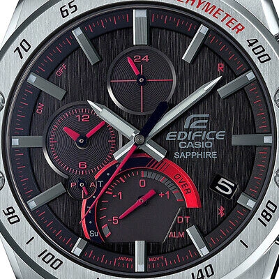 Pre-owned Casio Edifice Eqb-1000xyd-1ajf Black Smartphone Link Men's Watch In Box
