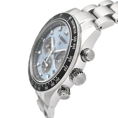 Pre-owned Seiko Prospex Speedtimer Solar Sbdl109 Crystal Blue Men's Watch In Box
