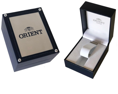 Pre-owned Orient Ra-ac0k04e10b Nylon Band Mechanical Analog Mens Watch 200m Wr