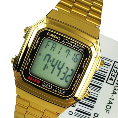 Pre-owned Casio General A178wga-1adf Unisex's Watch