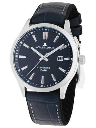 Pre-owned Jacques Lemans 1-2130c Hybromatic Mens Watch 42mm 10atm