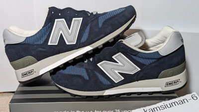 Pre-owned New Balance Brand Balance Classic 1300 Made In Usa Navy Blue Men Size 7.5 M1300 Ao