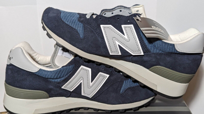 Pre-owned New Balance Brand Balance Classic 1300 Made In Usa Navy Blue Men Size 7.5 M1300 Ao