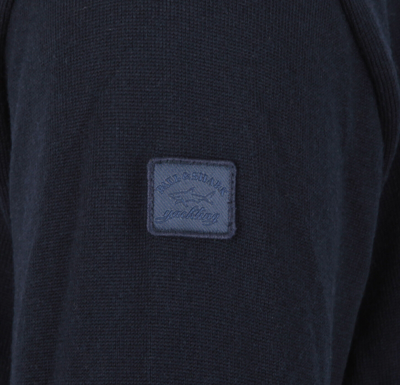 Pre-owned Paul & Shark Yachting Men's Pullover Sweater Jumper Size L 100% Wool Chinook In Blue
