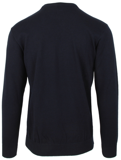 Pre-owned Paul & Shark Yachting Men's Pullover Sweater Jumper Size L 100% Wool Chinook In Blue