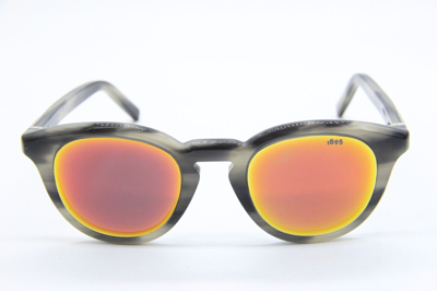 Pre-owned Berluti Bl 40001u 64u Grey Black Authentic Sunglasses W/case 49-23 In Blue