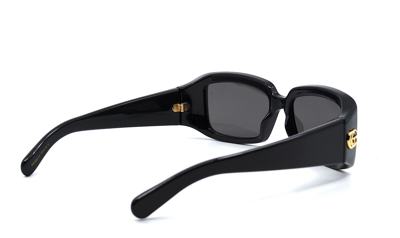 Pre-owned Gucci Gg1403s 001 Black Dark Grey Authentic Sunglasses 54-16 In Gray