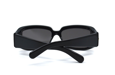 Pre-owned Gucci Gg1403s 001 Black Dark Grey Authentic Sunglasses 54-16 In Gray