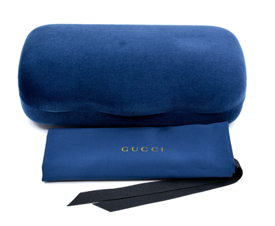 Pre-owned Gucci Gg1403s 001 Black Dark Grey Authentic Sunglasses 54-16 In Gray