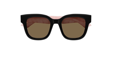 Pre-owned Gucci Original  Sunglasses Gg0998s 005 Black Frame Brown Gradient Lens 52mm