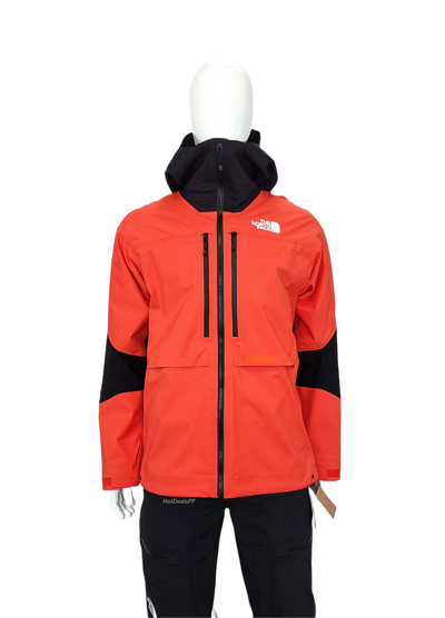 Pre-owned The North Face Men's Summit L5 Dryvent Waterproof Shell Ski Jacket, $600, Flare In Orange