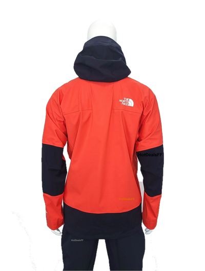 Pre-owned The North Face Men's Summit L5 Dryvent Waterproof Shell Ski Jacket, $600, Flare In Orange