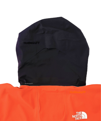 Pre-owned The North Face Men's Summit L5 Dryvent Waterproof Shell Ski Jacket, $600, Flare In Orange