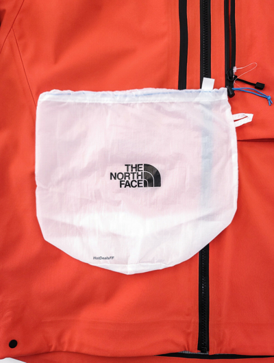 Pre-owned The North Face Men's Summit L5 Dryvent Waterproof Shell Ski Jacket, $600, Flare In Orange