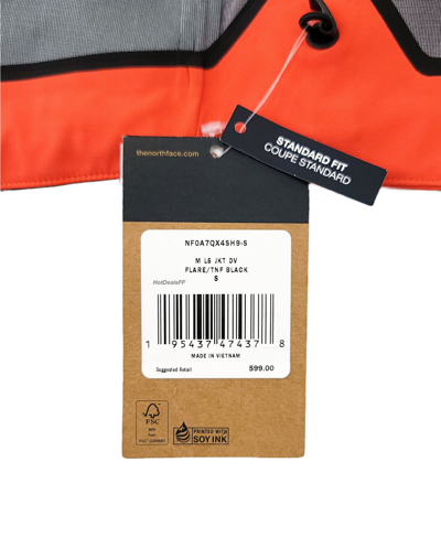 Pre-owned The North Face Men's Summit L5 Dryvent Waterproof Shell Ski Jacket, $600, Flare In Orange