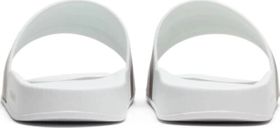 Pre-owned Gucci With Box  Pursuit Pool Slides White