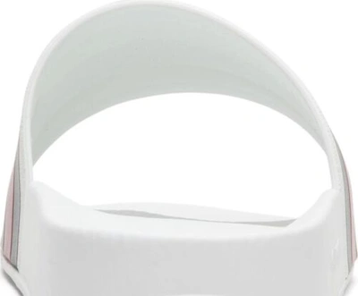 Pre-owned Gucci With Box  Pursuit Pool Slides White