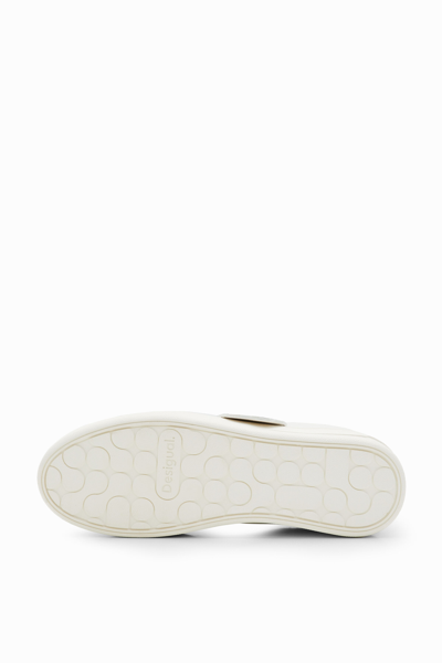 Shop Desigual Retro Mickey Mouse Sneakers In White