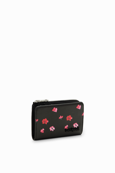 Shop Desigual S Floral Wallet In Black