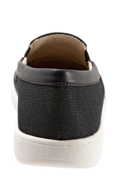 Shop Trotters Alright Slip-on Sneaker In Black Canvas