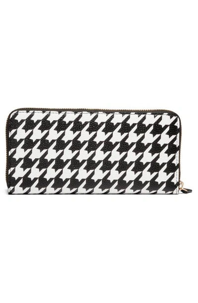 Shop Cole Haan Grand Ambition Town Leather Continental Wallet In Black White Hou
