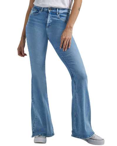 Shop Lee Rushing In Light High Rise Ever Fit Flare Jean