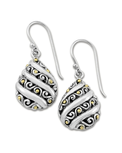 Shop Samuel B. 18k & Silver Balinese Design Earrings