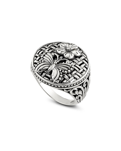 Shop Samuel B. Silver Butterfly & Flower Ring