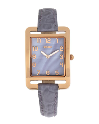 Bertha Marisol Swiss Mop Leather-band Watch