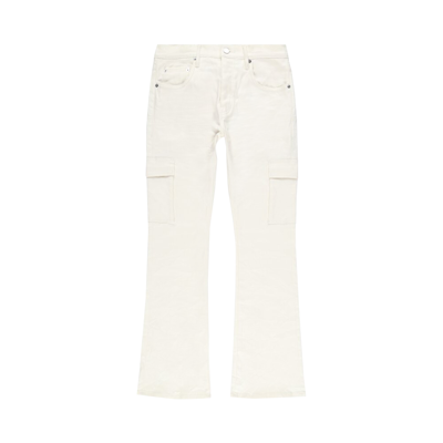 Pre-owned Purple Brand Flare Cargo 'white Patent Film'