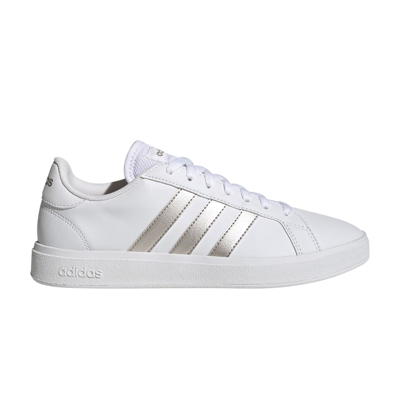 Pre-owned Adidas Originals Wmns Grand Court Base 2.0 'white Platinum Metallic'