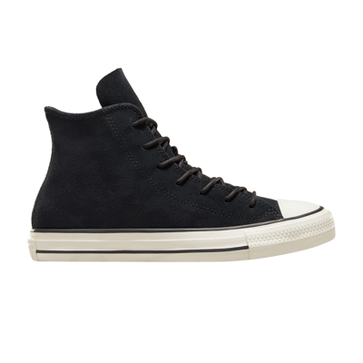 Pre-owned Converse Wmns Chuck Taylor All Star High 'mono Suede - Black'