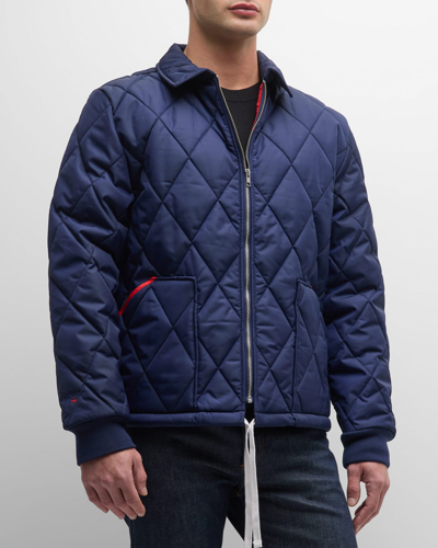 Shop Puma X Noah Men's Quilted Jacket In Blue