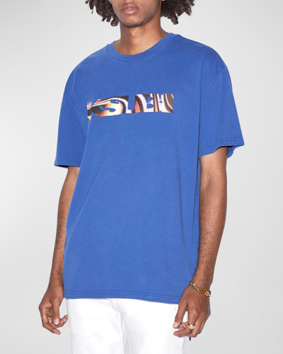 Shop Ksubi Men's Mind State Biggie T-shirt In Blue