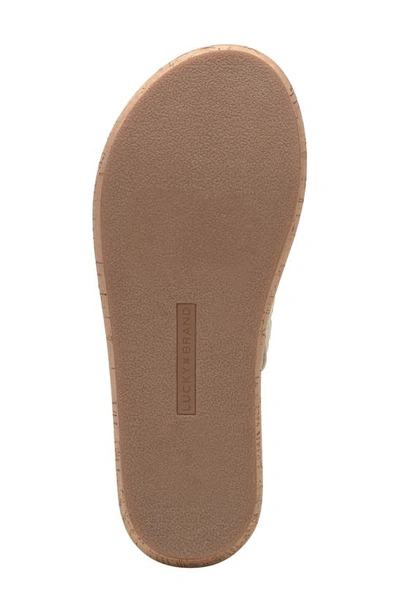 Shop Lucky Brand Jaslene Platform Wedge Sandal In Natural