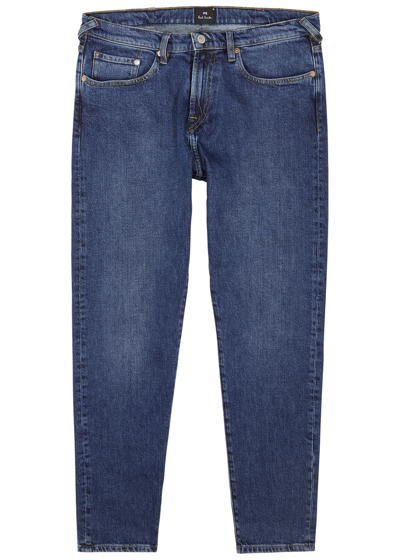 Shop Ps By Paul Smith Tapered-leg Jeans In Blue