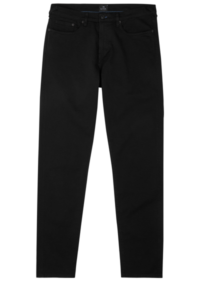 Shop Ps By Paul Smith Tapered-leg Jeans In Black