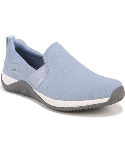 Shop Ryka Women's Echo Slip-on Sneakers In Blue Faux Suede