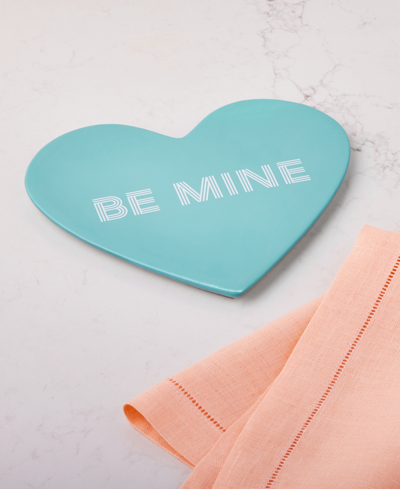 Shop The Cellar Be Mine Heart Stoneware Trivet, Created For Macy's In No Color