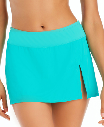 Shop Bleu By Rod Beattie High-waist Swim Skirt In Bora Bleu